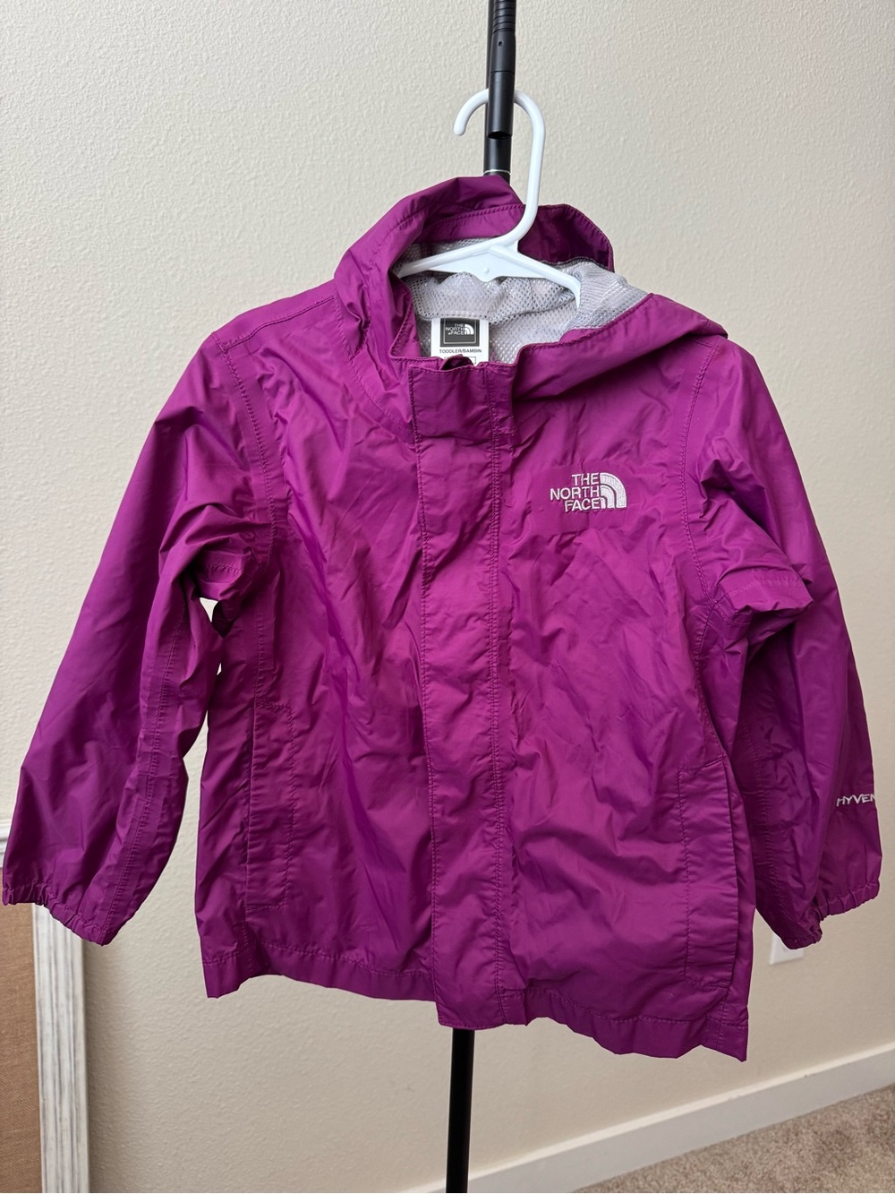The North Face Kids' Magenta Hooded Raincoat